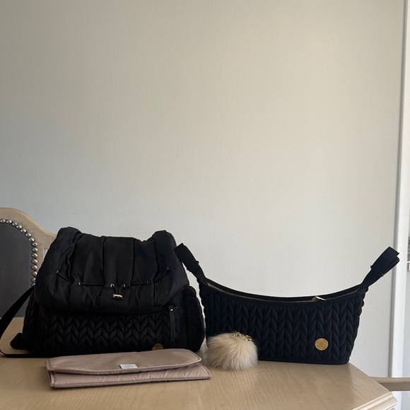 Happ Brand Handbags - Elegant Black HAPP Women's Bag + stroller bag
